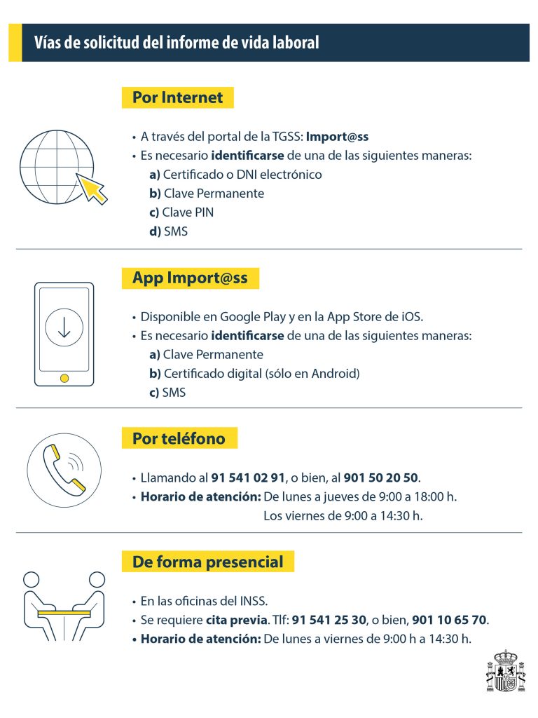 solicitar informe vida laboral online