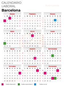 calendario laboral barcelona 2025 marben abogados
